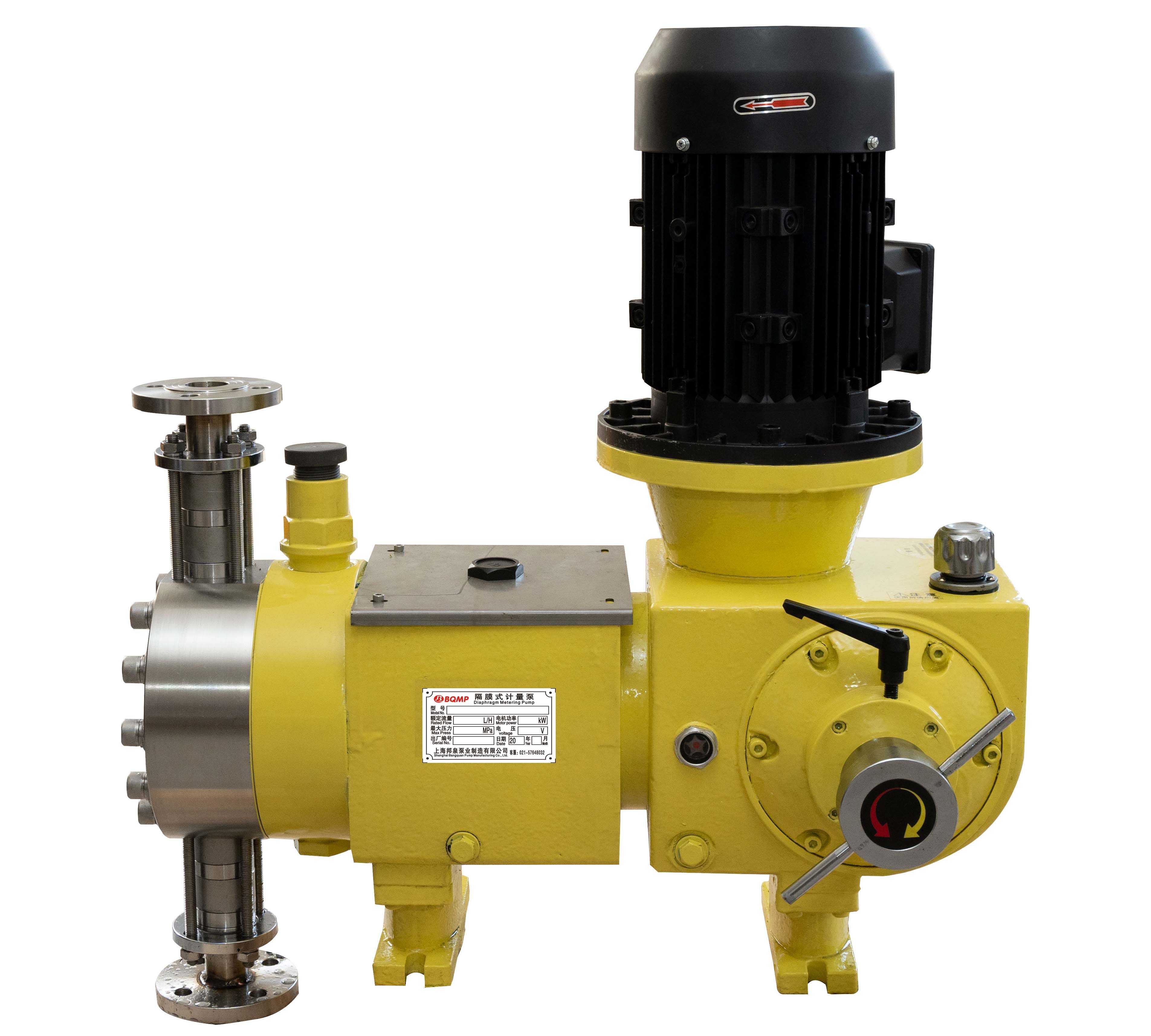 JYM5.0-1600/0.6 PVC_304_316不銹鋼液壓隔膜計量泵 邦泉泵業(yè)